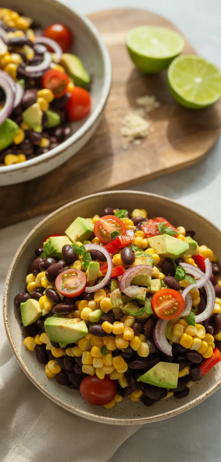 Ingredients photo for Black Bean And Corn Salad Recipe
