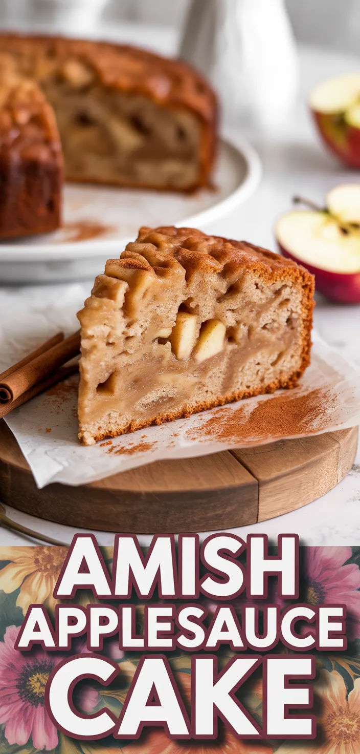 Amish Applesauce Cake Recipe