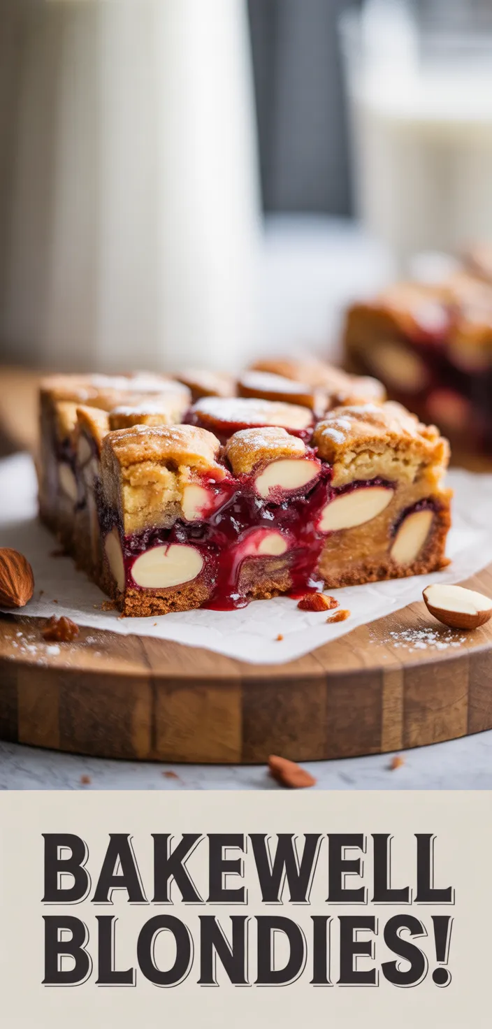 Bakewell Blondies! Recipe
