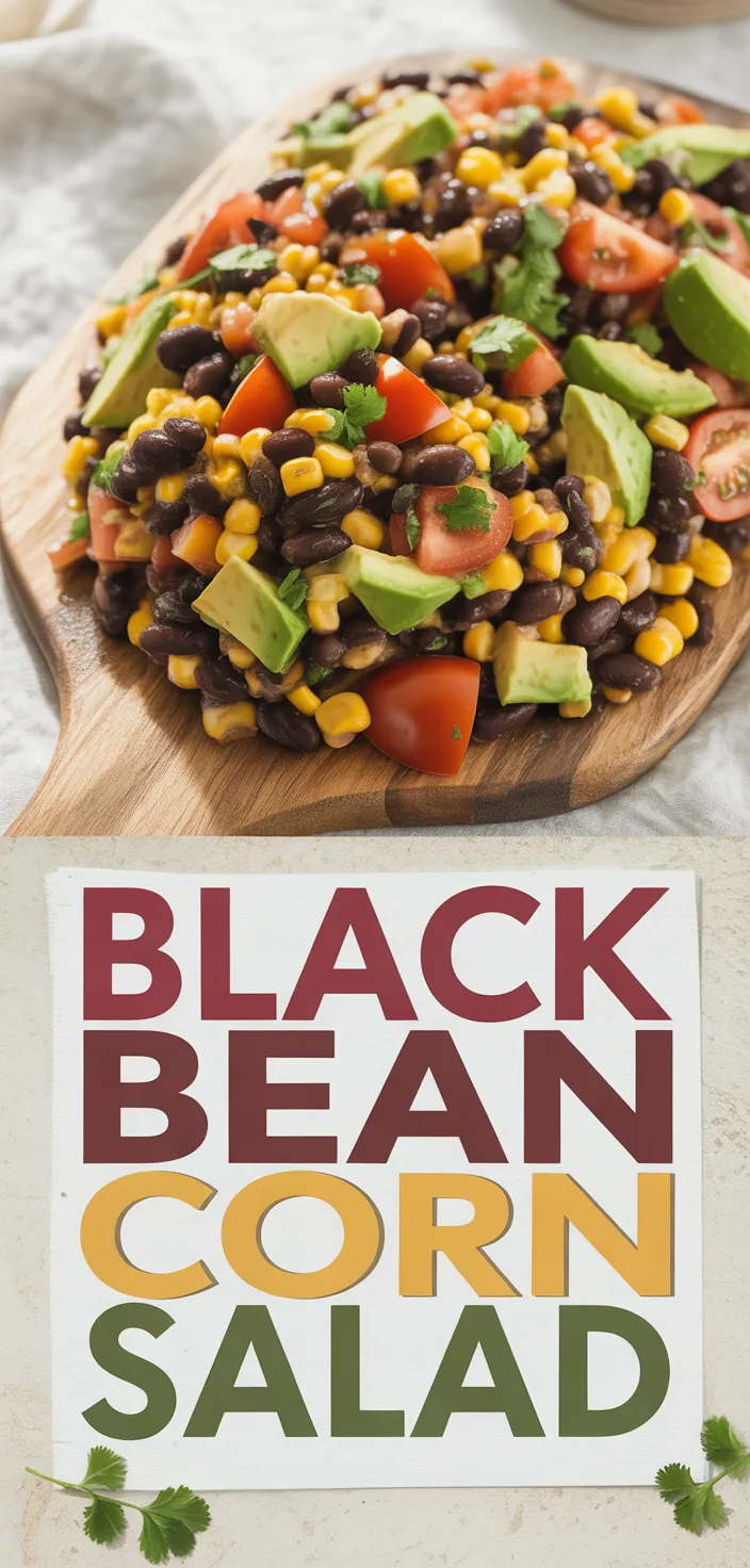 A photo of Black Bean And Corn Salad Recipe