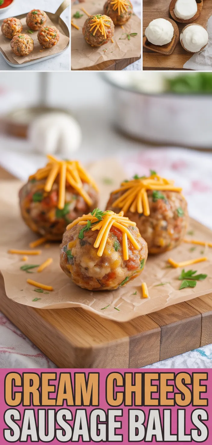 Cream Cheese Sausage Balls Recipe