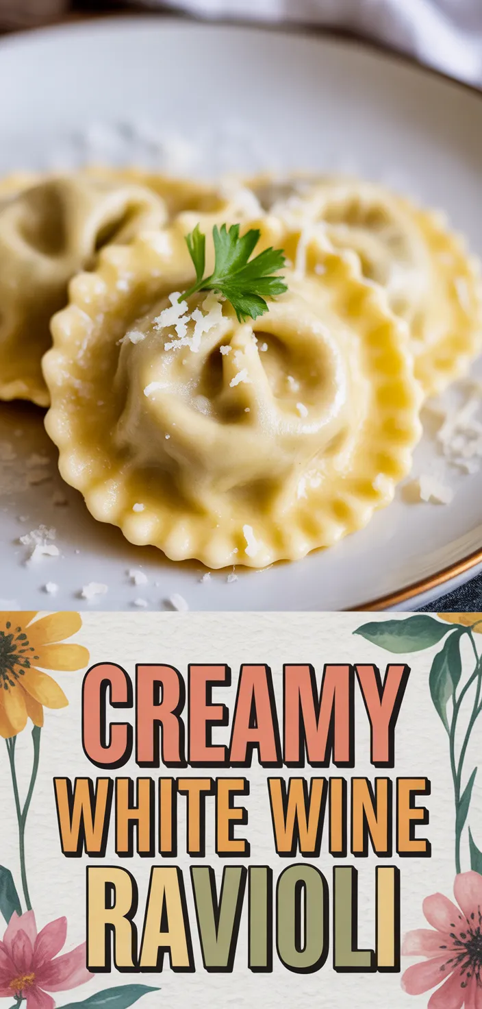 A photo of Creamy White Wine Ravioli Recipe