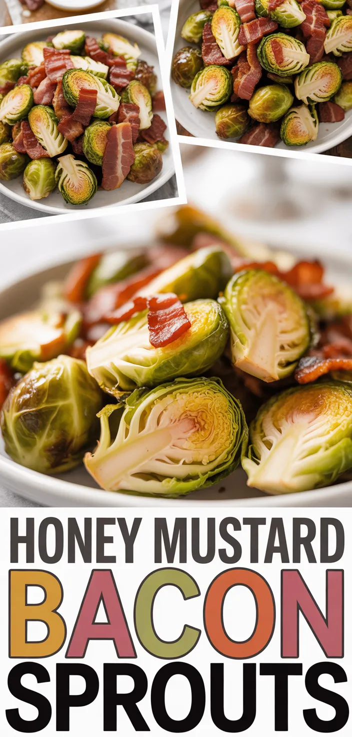 Crispy Honey Mustard Brussels Sprouts With Bacon Recipe