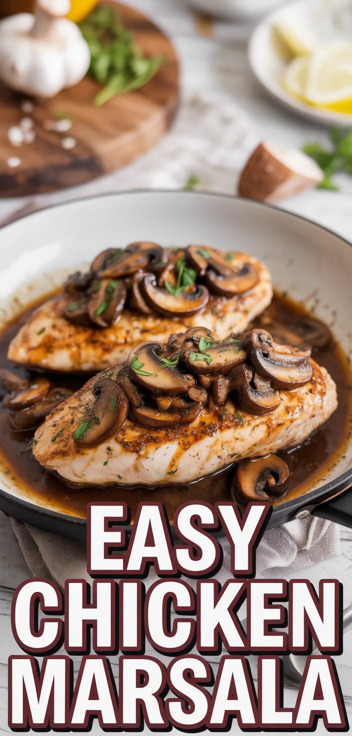 A photo of Easy Chicken Marsala Recipe