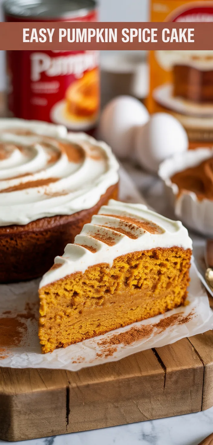 Easy Pumpkin Spice Cake Recipe