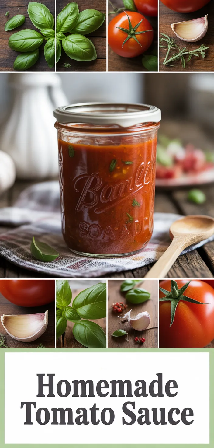 A photo of Homemade Tomato Sauce Recipe