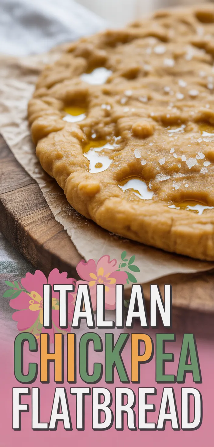 A photo of Italian Farinata Chickpea Flatbread (La Cecina Toscana) Recipe