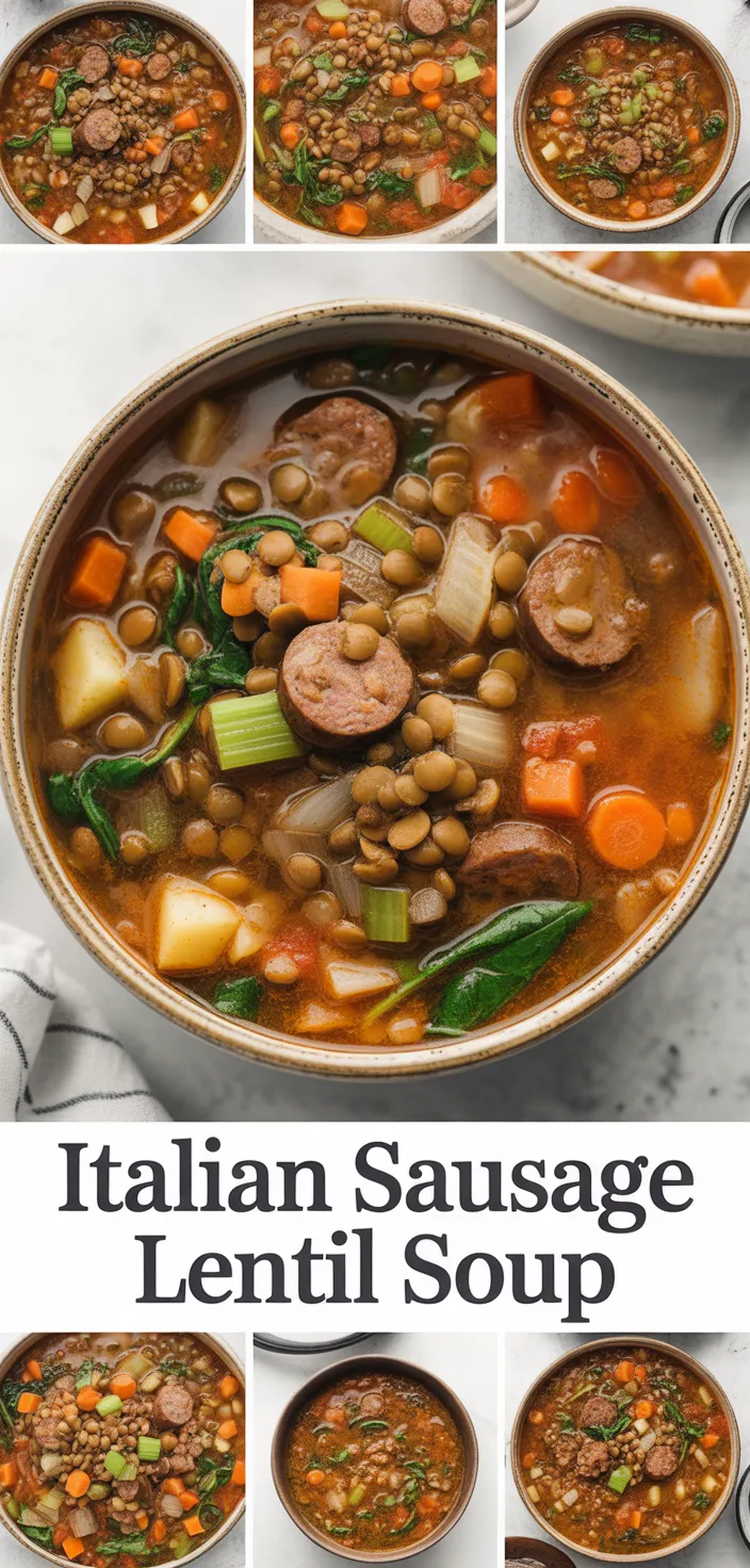 Italian Sausage Lentil Soup Recipe