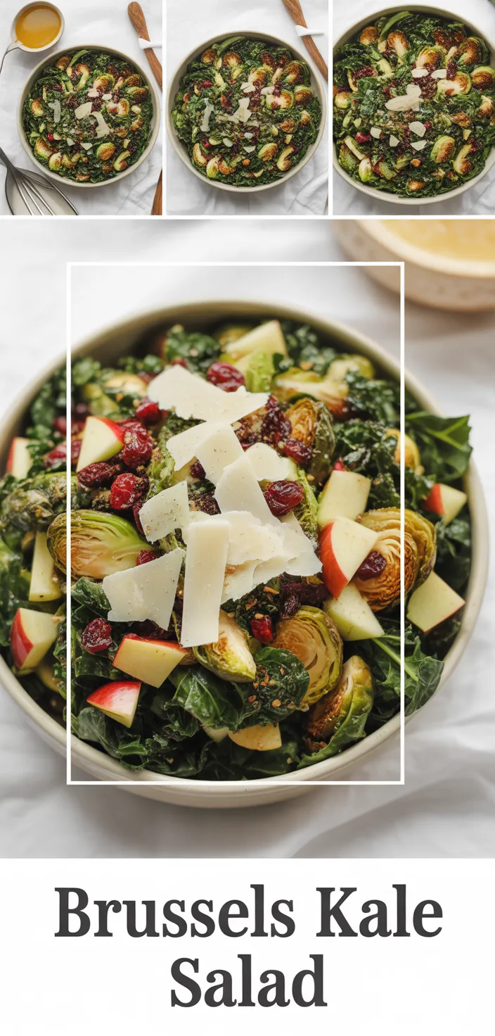 A photo of Kale And Brussel Sprout Salad Recipe
