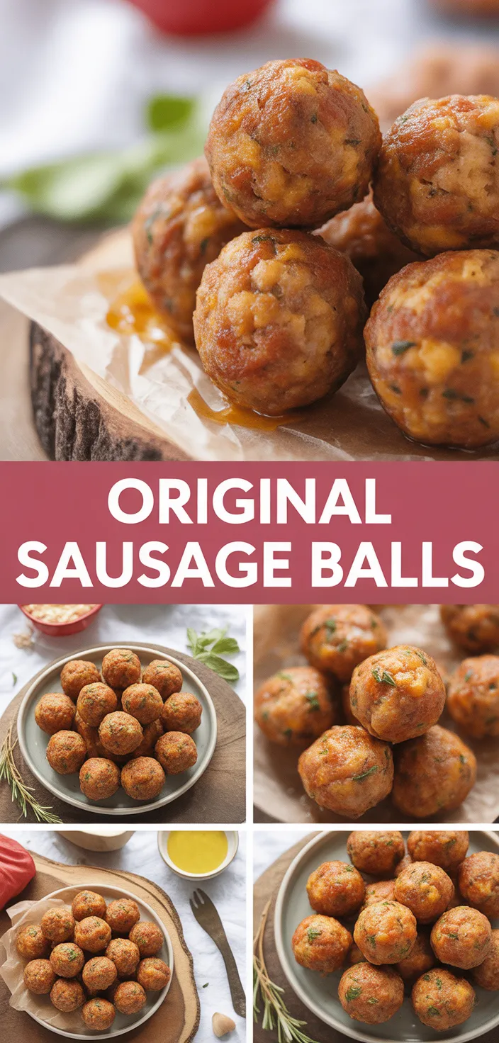 A photo of Original Sausage Balls Recipe