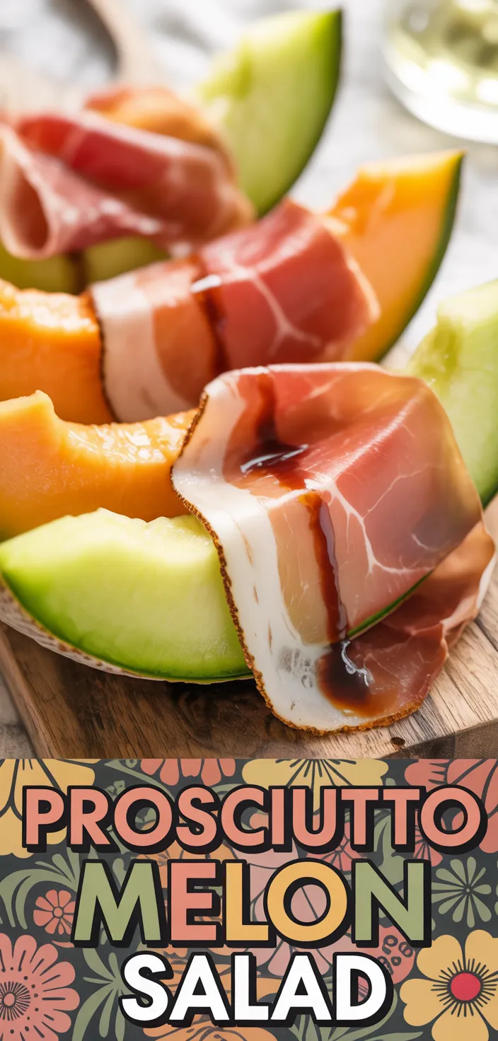Prosciutto & Melon Salad With Balsamic Vinaigrette Recipe