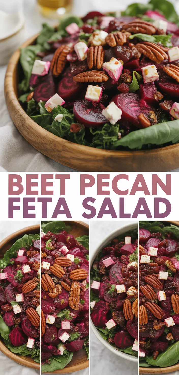 A photo of Roasted Beet Salad With Pecans And Feta Recipe