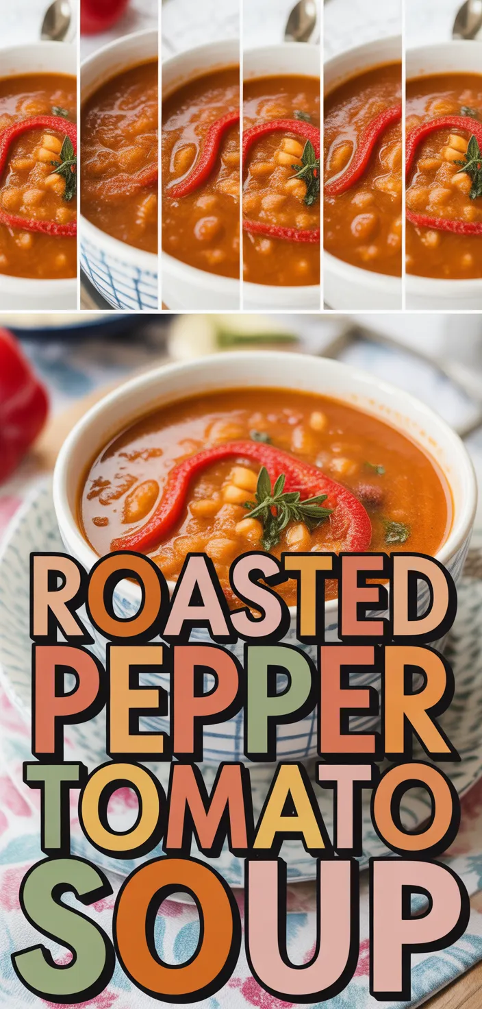 Roasted Red Pepper And Tomato Soup Recipe