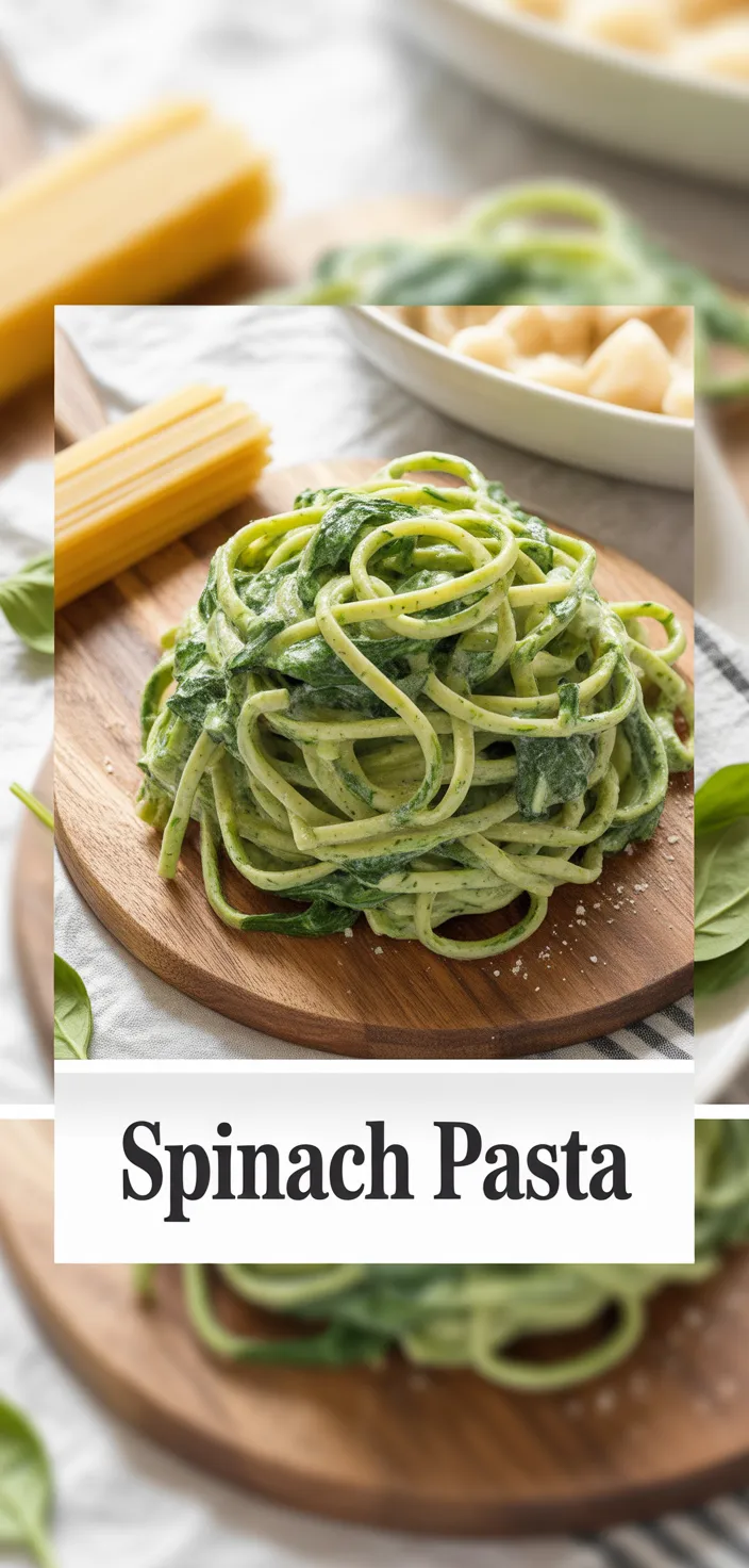 A photo of SPINACH PASTA  Recipe