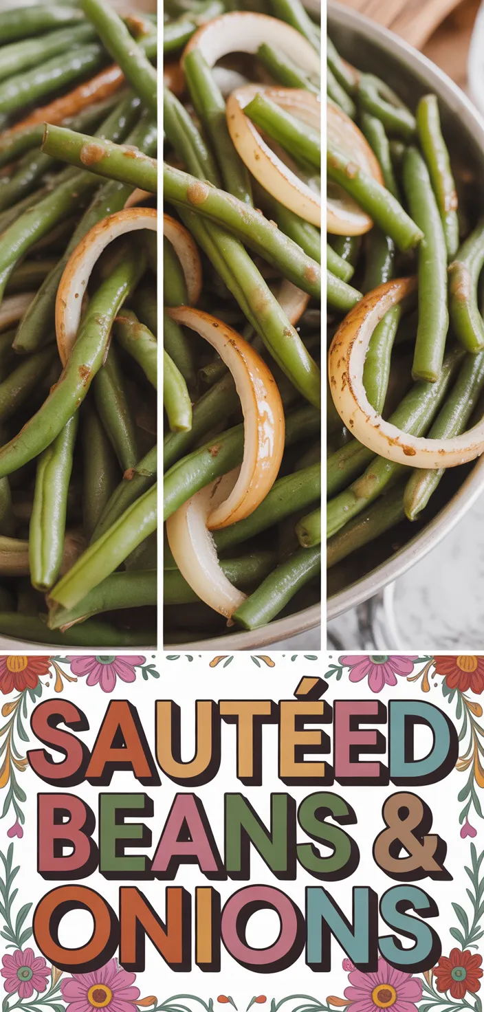 A photo of Sautéed Green Beans With French Onions Recipe
