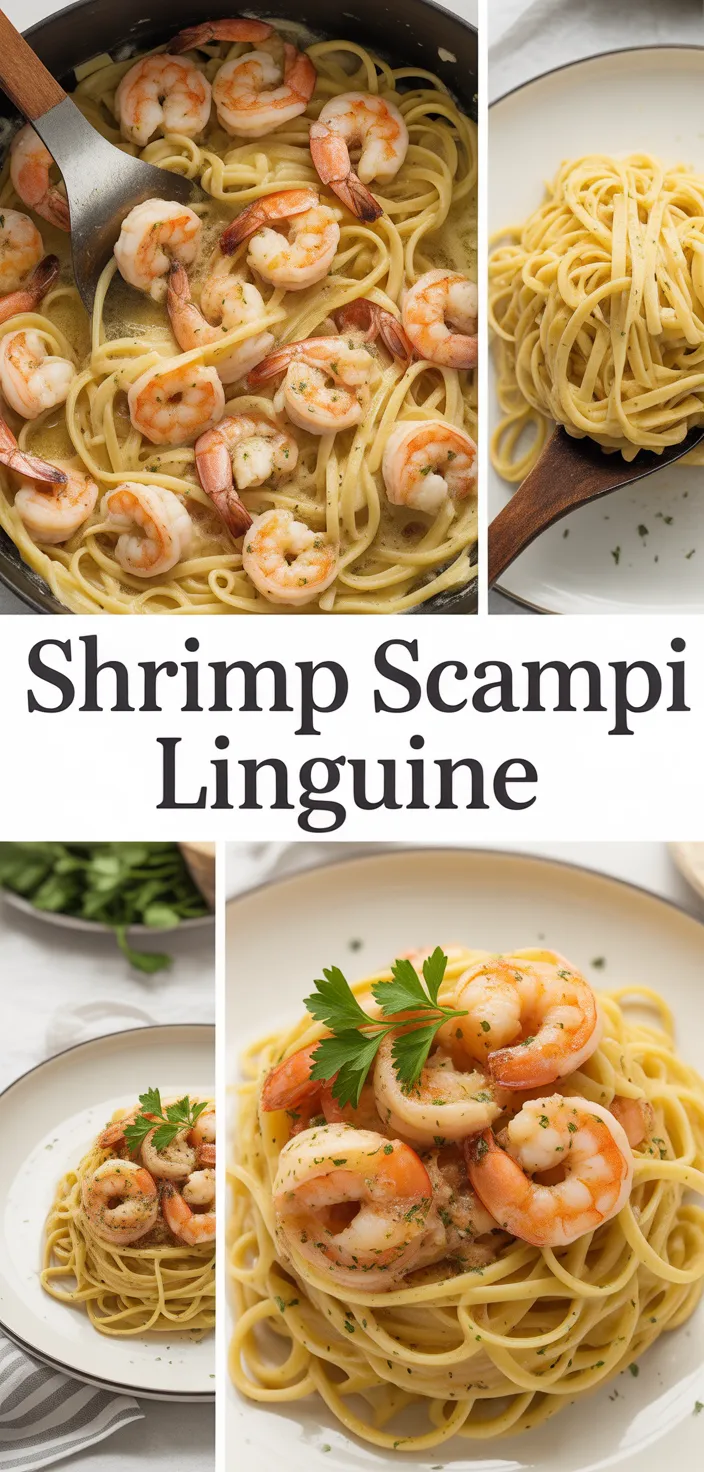 A photo of Shrimp Scampi Linguine Recipe