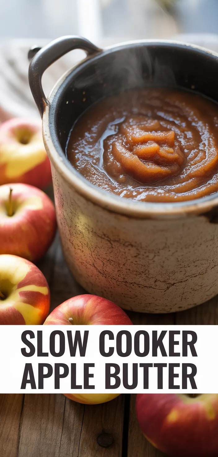 A photo of Slow Cooker Apple Butter (No Peeling Required!) Recipe