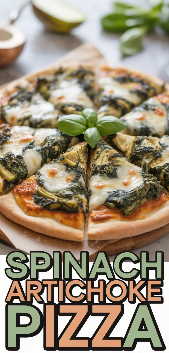 A photo of Spinach Artichoke Pizza Recipe