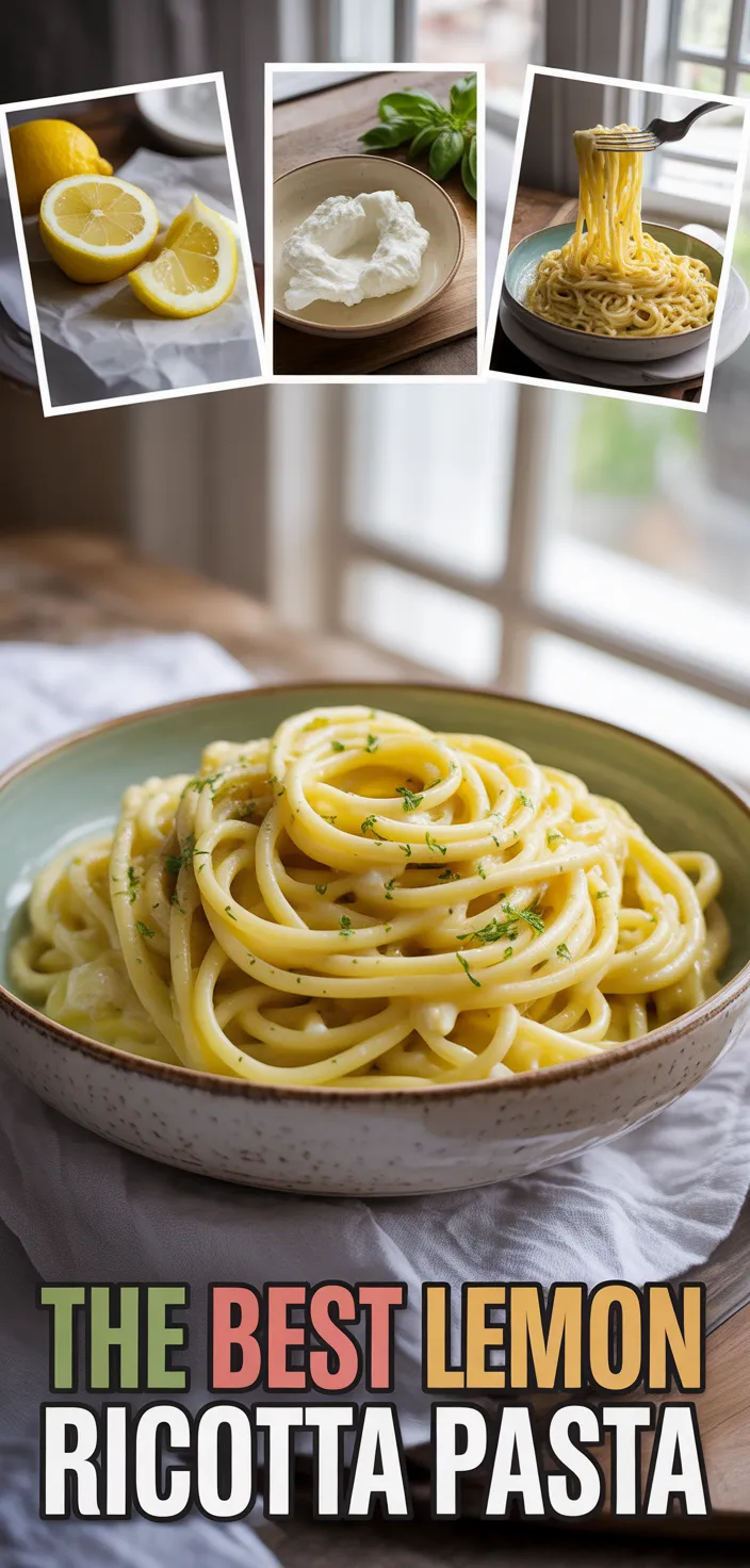 A photo of The Best Lemon Ricotta Pasta Recipe