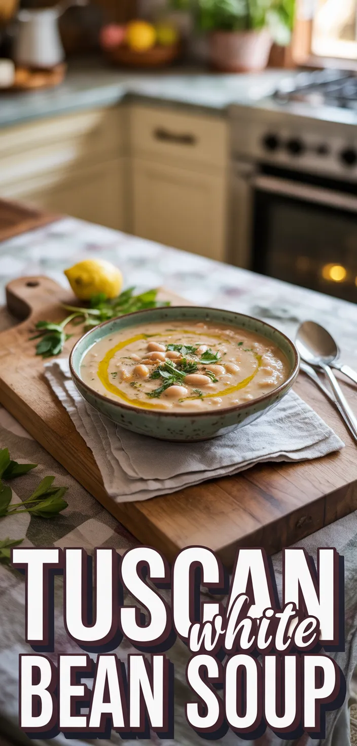 A photo of Tuscan White Bean Soup Recipe