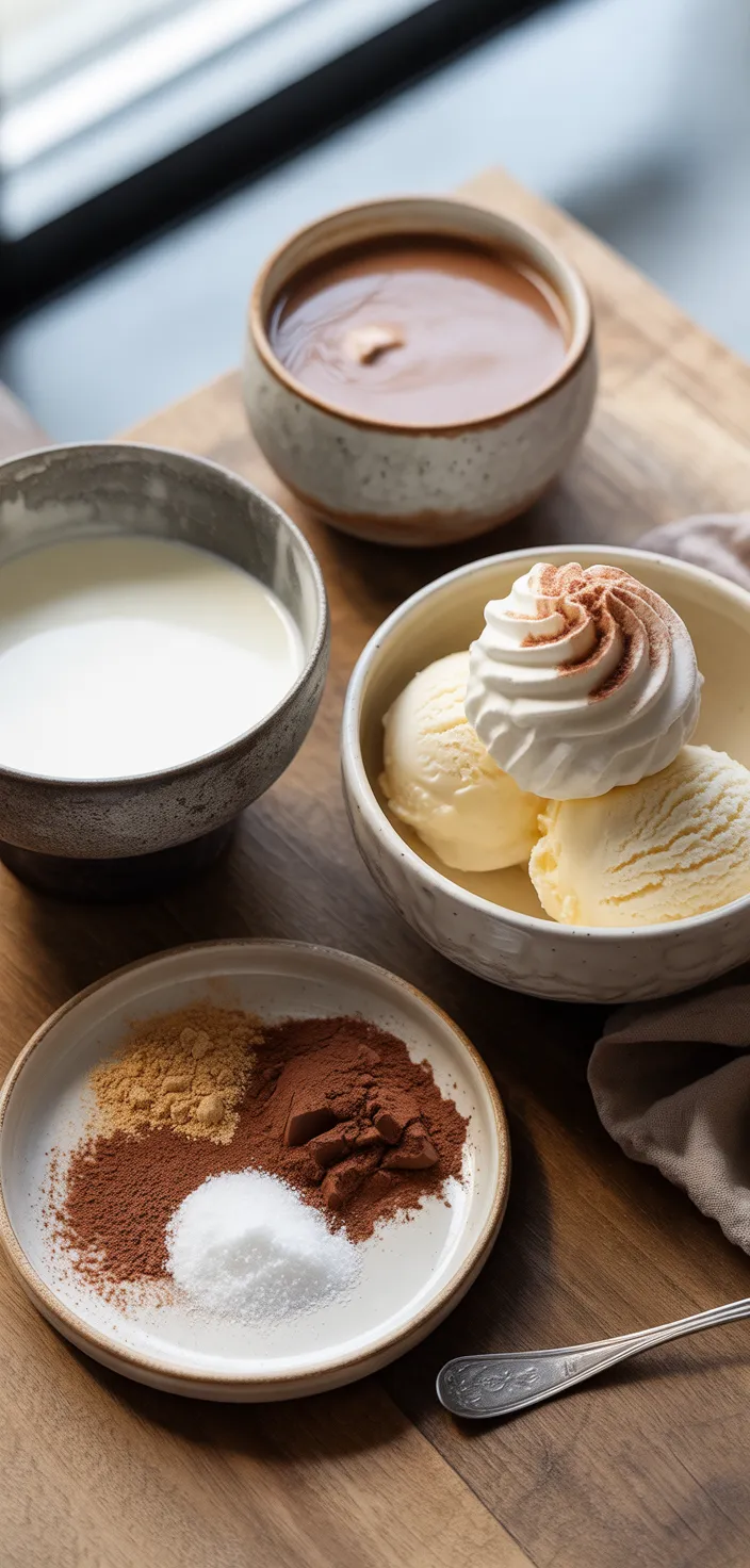 Ingredients photo for Dirty Snowman (adult Hot Chocolate Recipe)