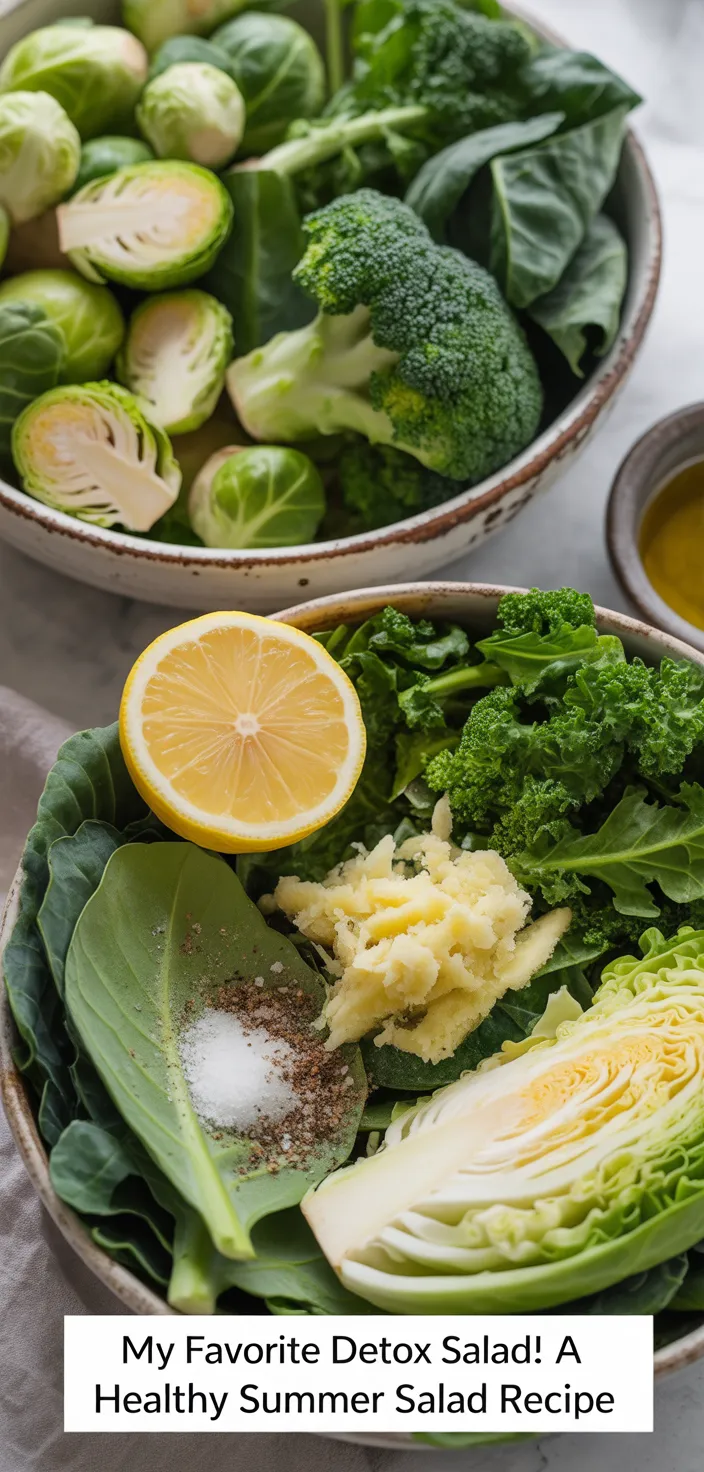 Ingredients photo for My Favorite Detox Salad! A Healthy Summer Salad Recipe