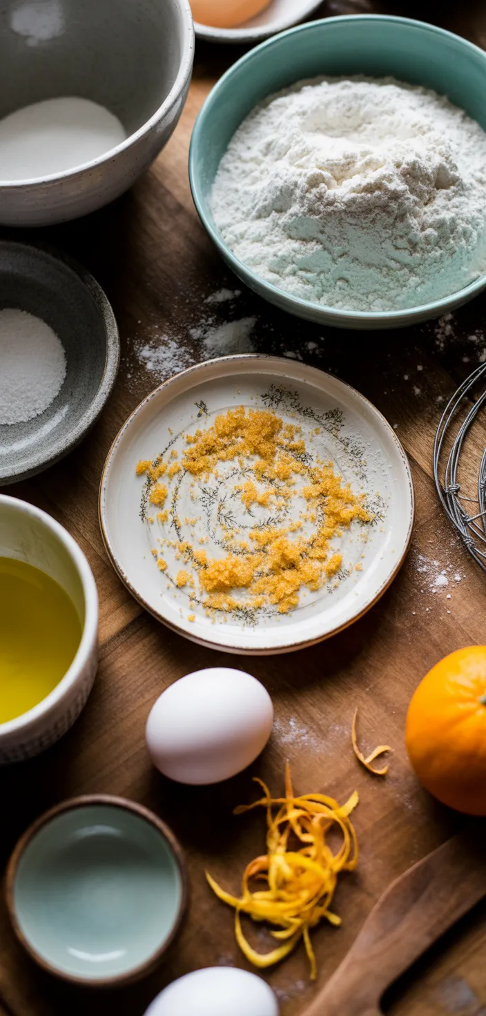 Ingredients photo for Orange Olive Oil Cake Recipe