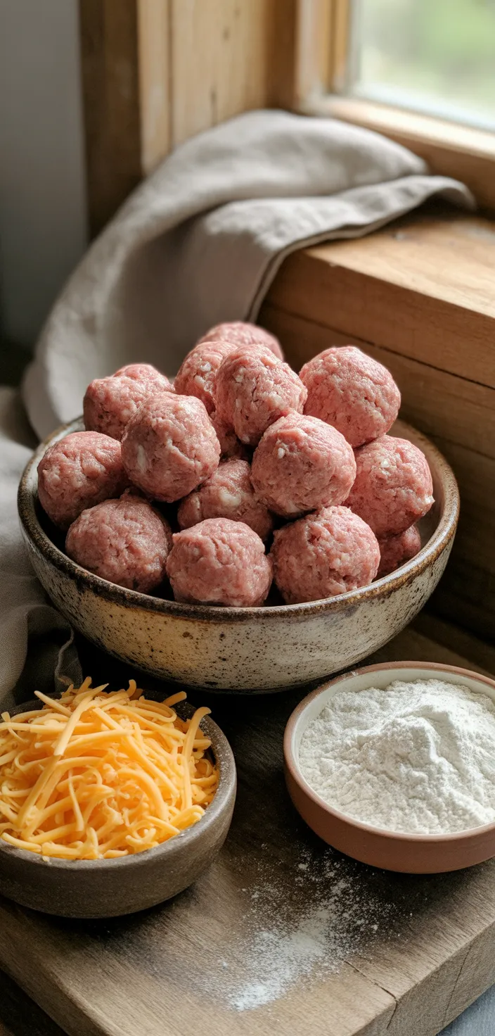 Ingredients photo for Original Sausage Balls Recipe