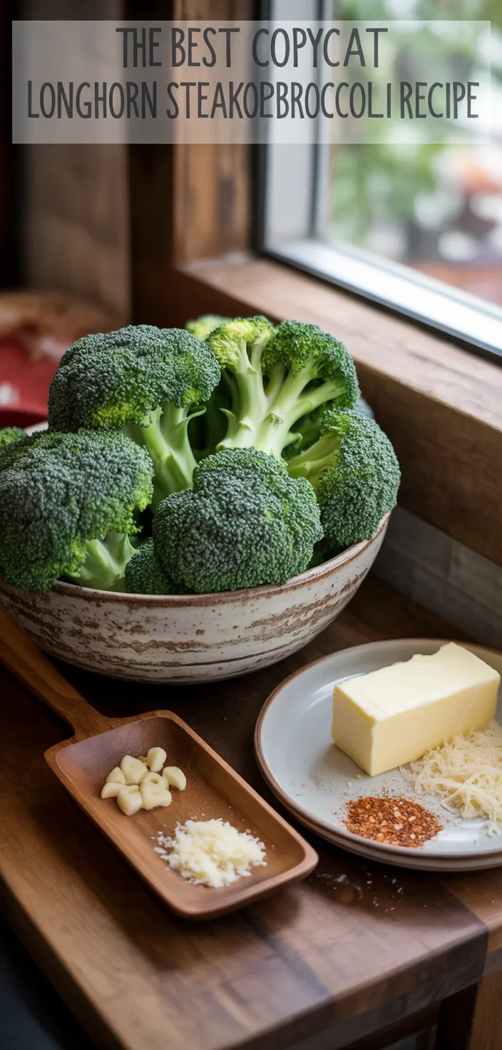 Ingredients photo for The Best Copycat Longhorn Steakhouse Broccoli Recipe