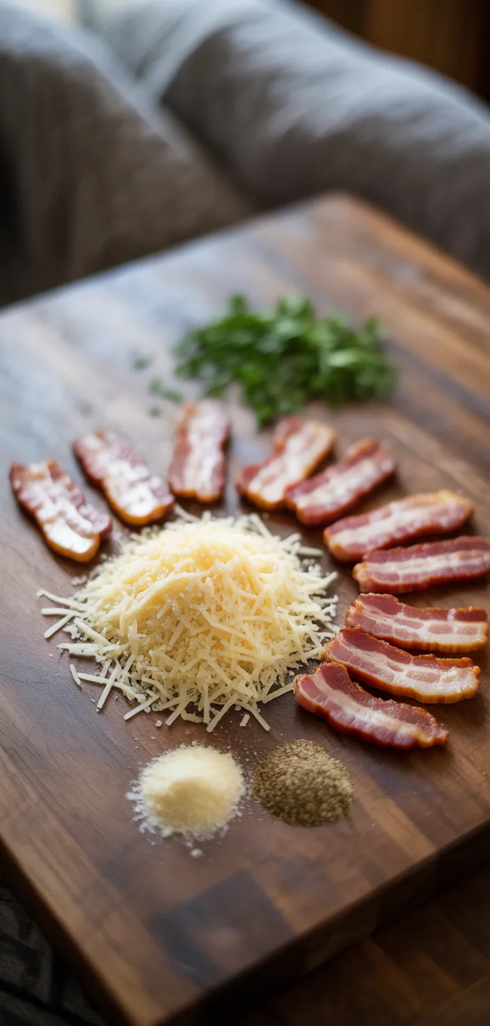 Ingredients photo for Bacon Parmesan Crisps Recipe