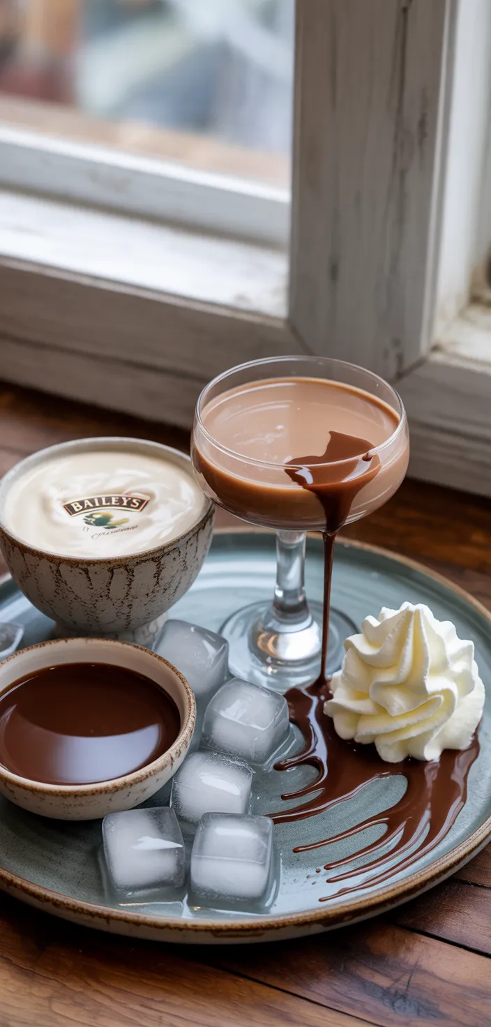 Ingredients photo for Baileys Chocolate Martini Recipe