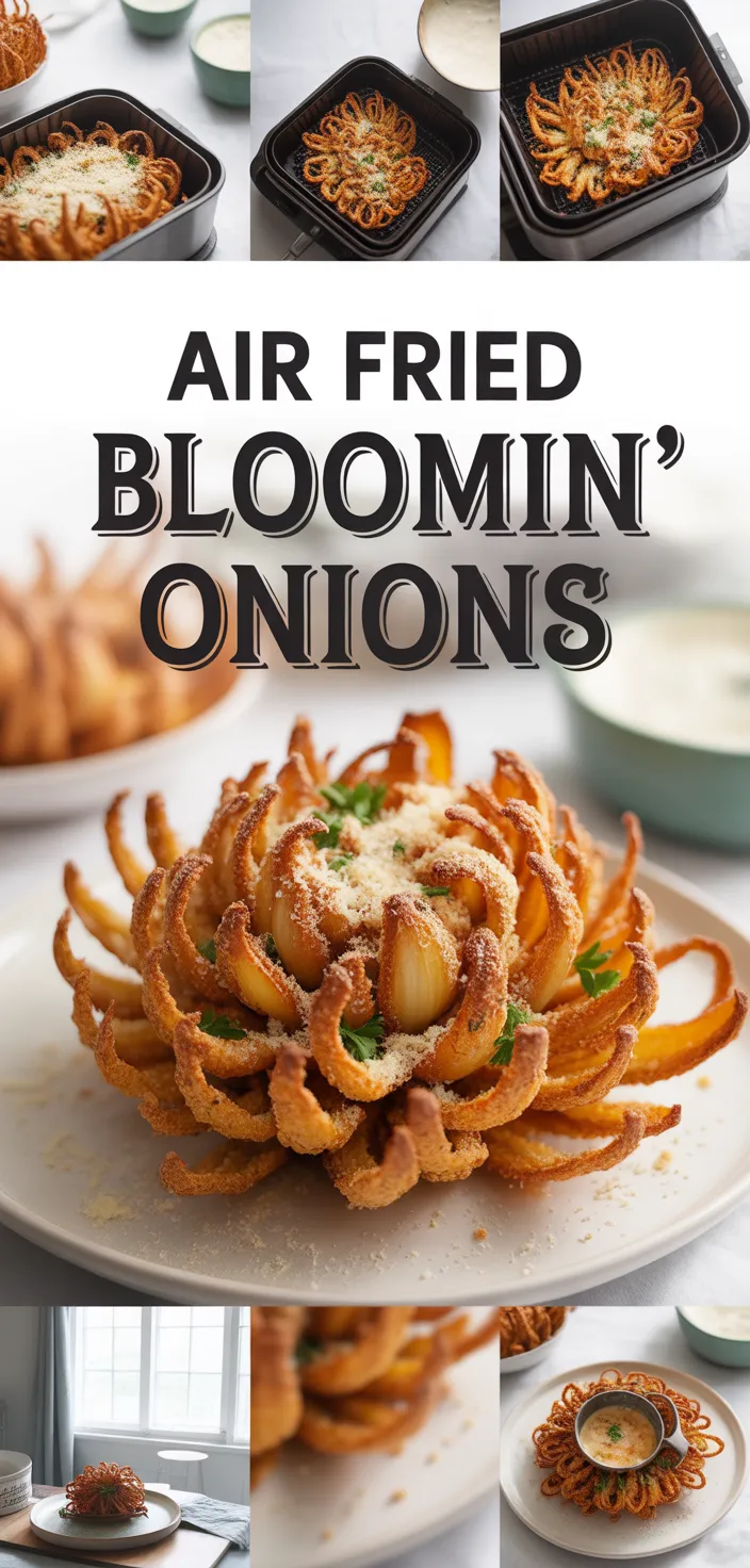 A photo of Air Fried Pearl Onions (Mini Bloomin' Onions) Recipe