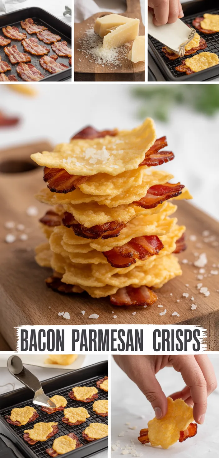 A photo of Bacon Parmesan Crisps Recipe