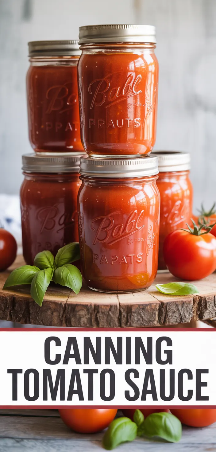 Canning Tomato Sauce Recipe