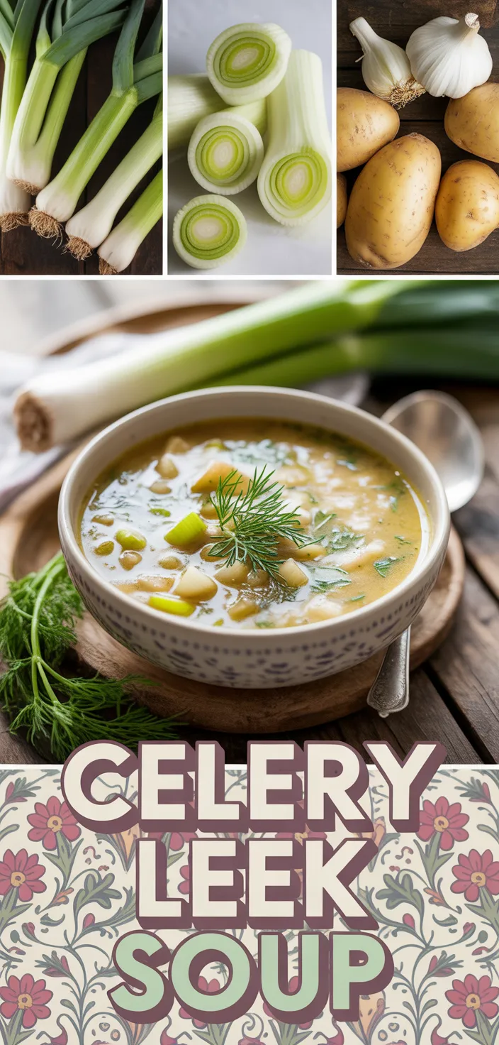 A photo of Celery Leek Soup Recipe