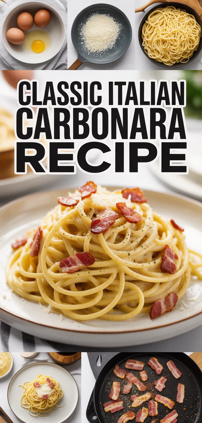 A photo of Classic Italian Carbonara Recipe