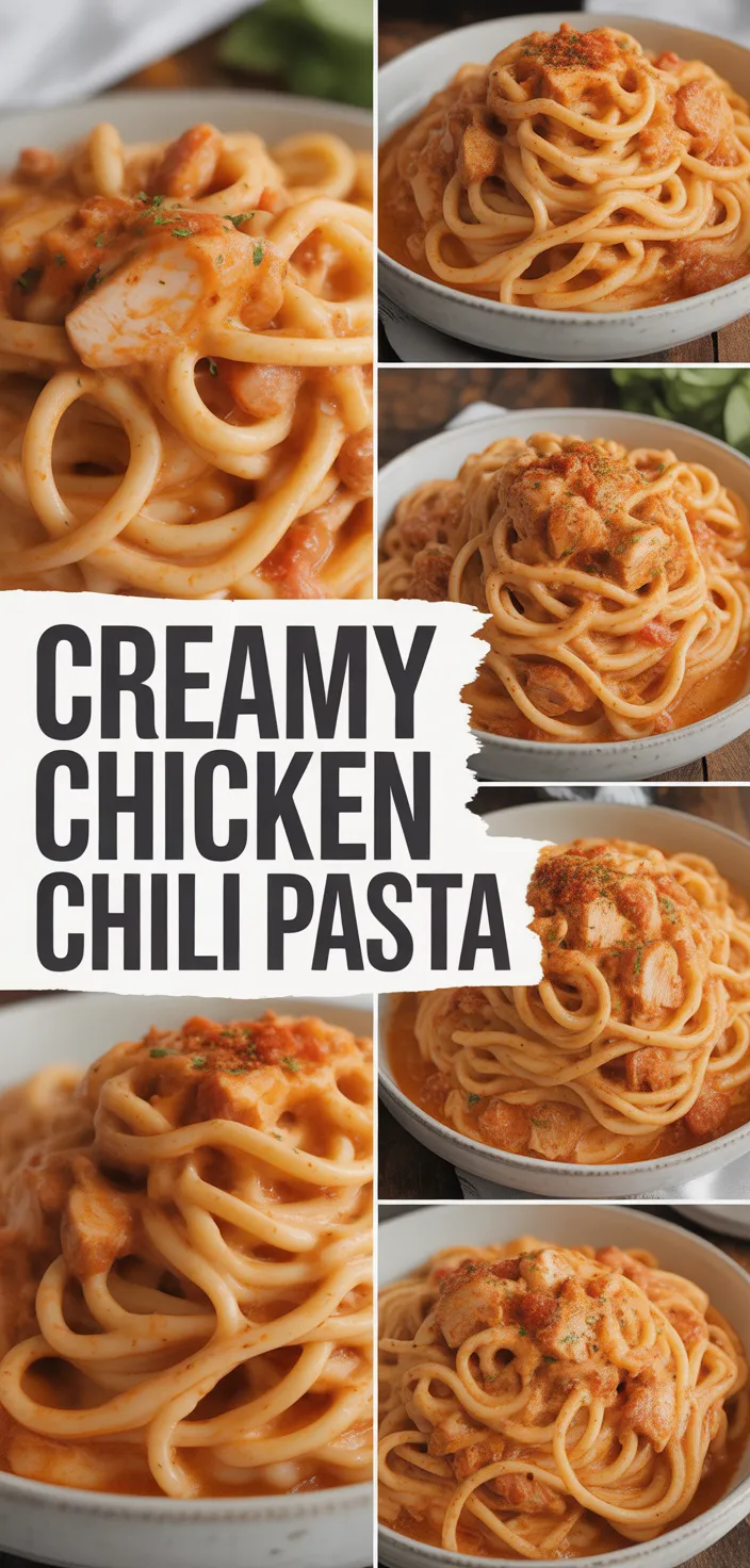A photo of Creamy Chicken Chili Pasta Recipe