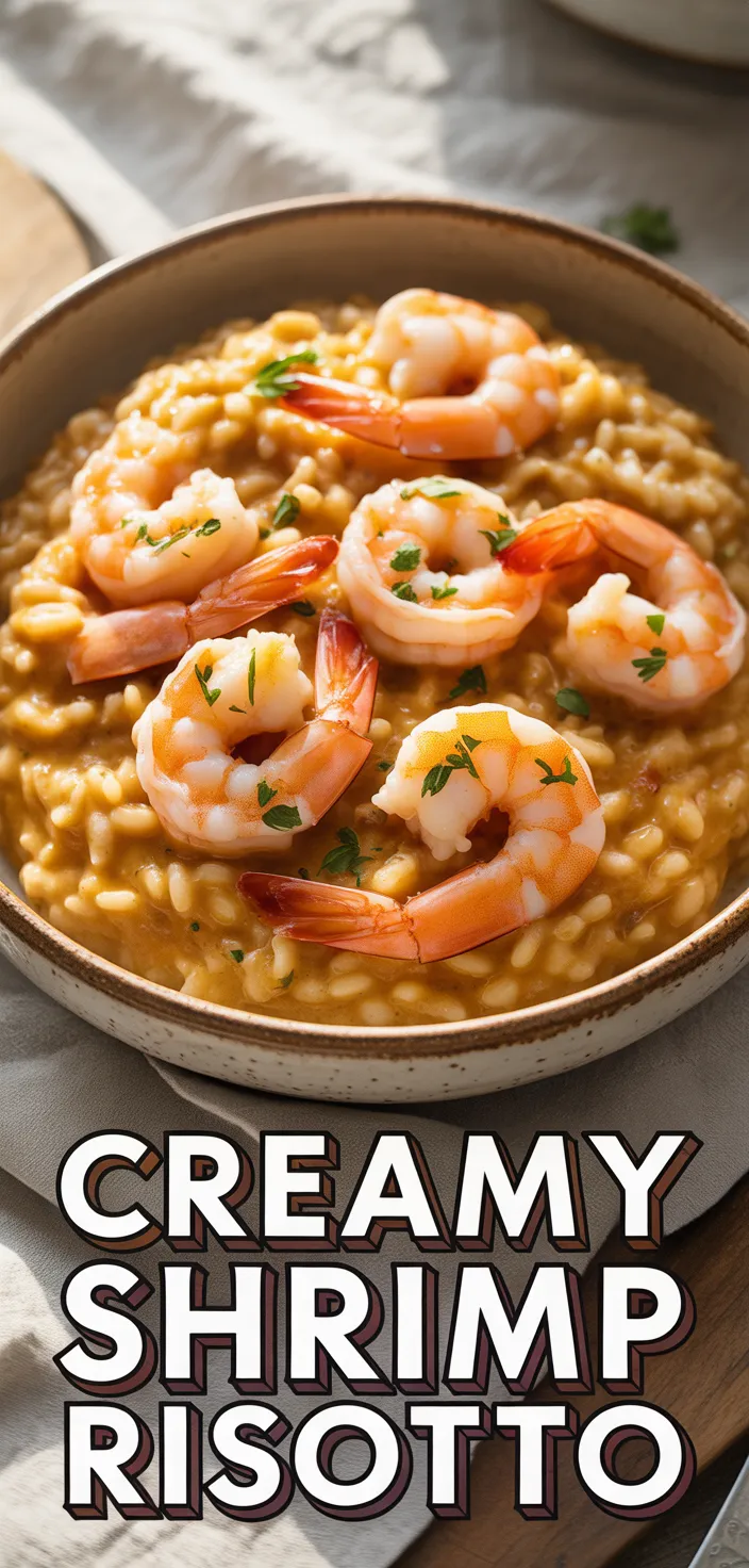 A photo of Creamy Shrimp Risotto, Easy Summer Dinner, Summer Recipes