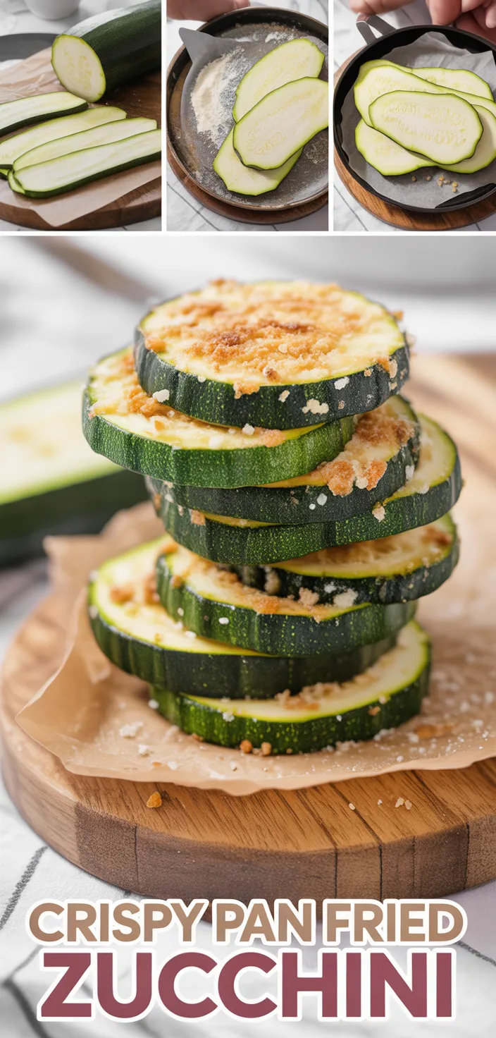 A photo of Crispy Pan Fried Zucchini Recipe
