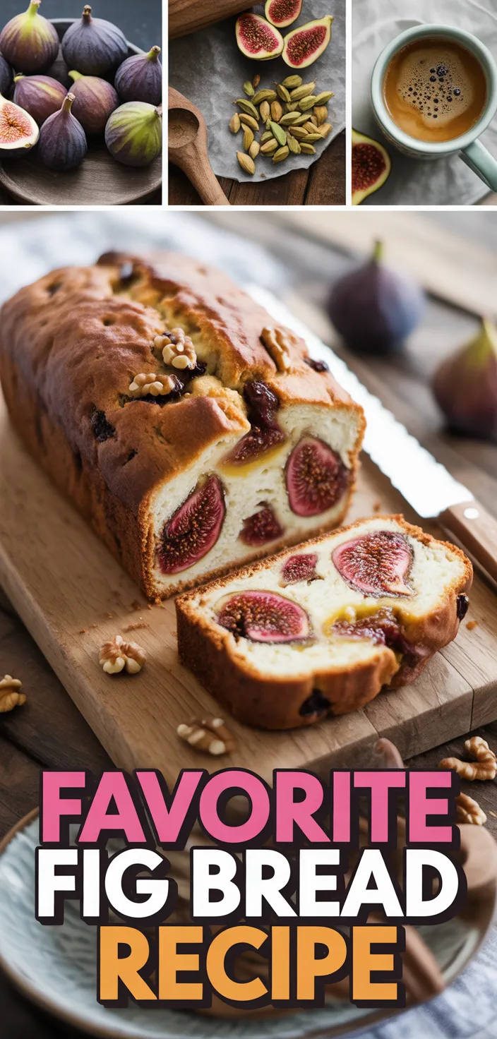 A photo of Favorite Fig Bread (Fig Cake) Recipe
