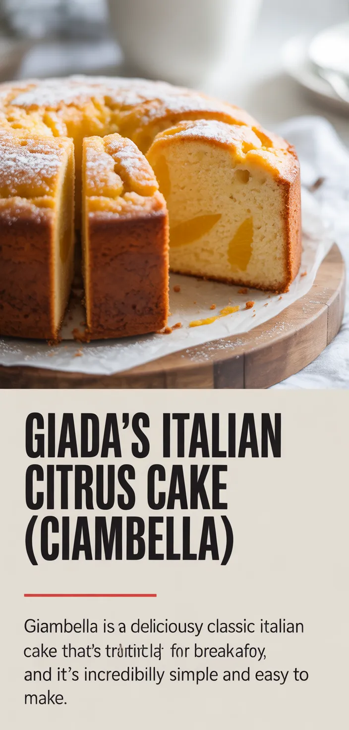 A photo of Giada's Italian Citrus Cake (Ciambella) Recipe