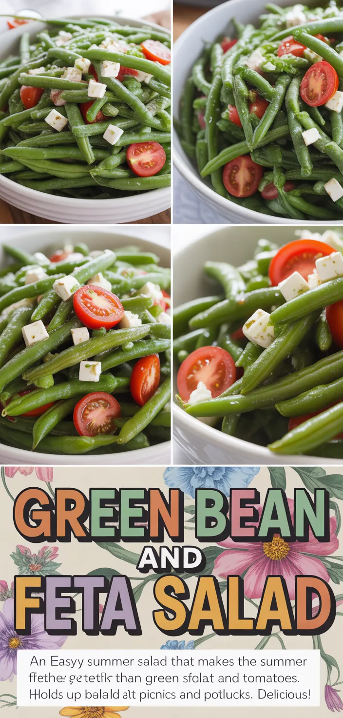 A photo of Green Bean And Feta Salad Recipe