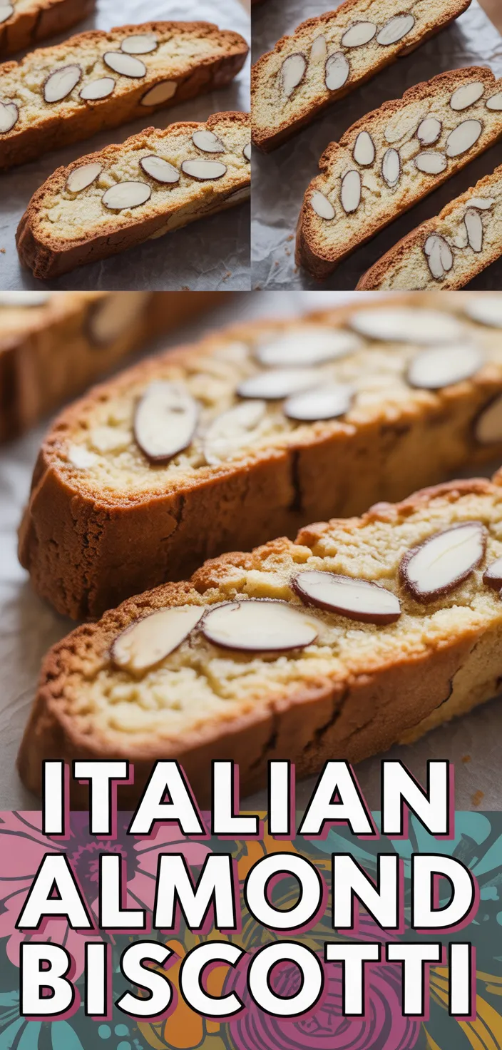 A photo of Italian Easy Almond Biscotti (Cantucci) Recipe