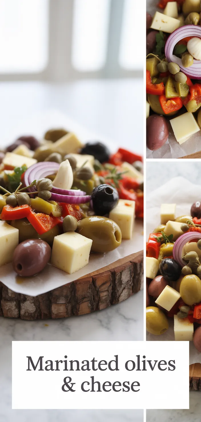 A photo of Marinated Olives & Cheese Recipe