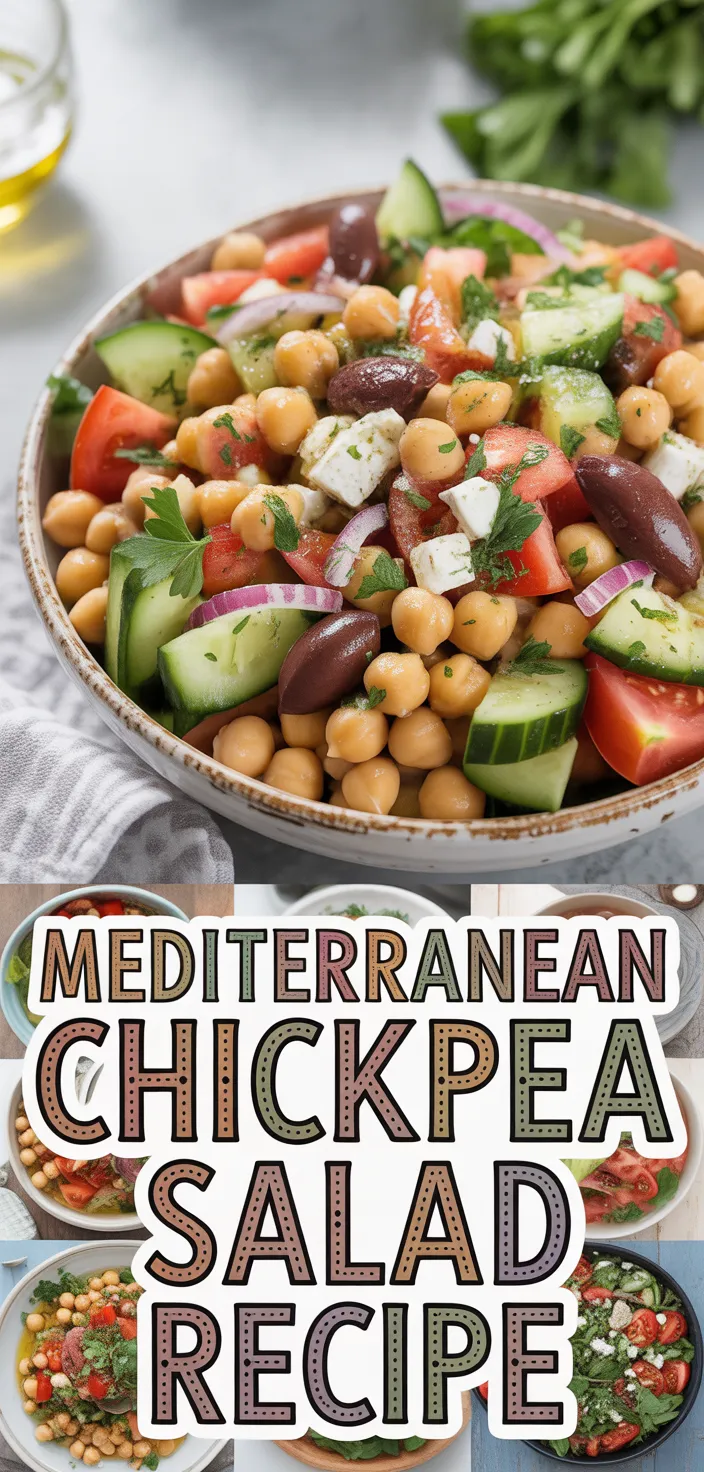 A photo of Mediterranean Chickpea Salad Recipe