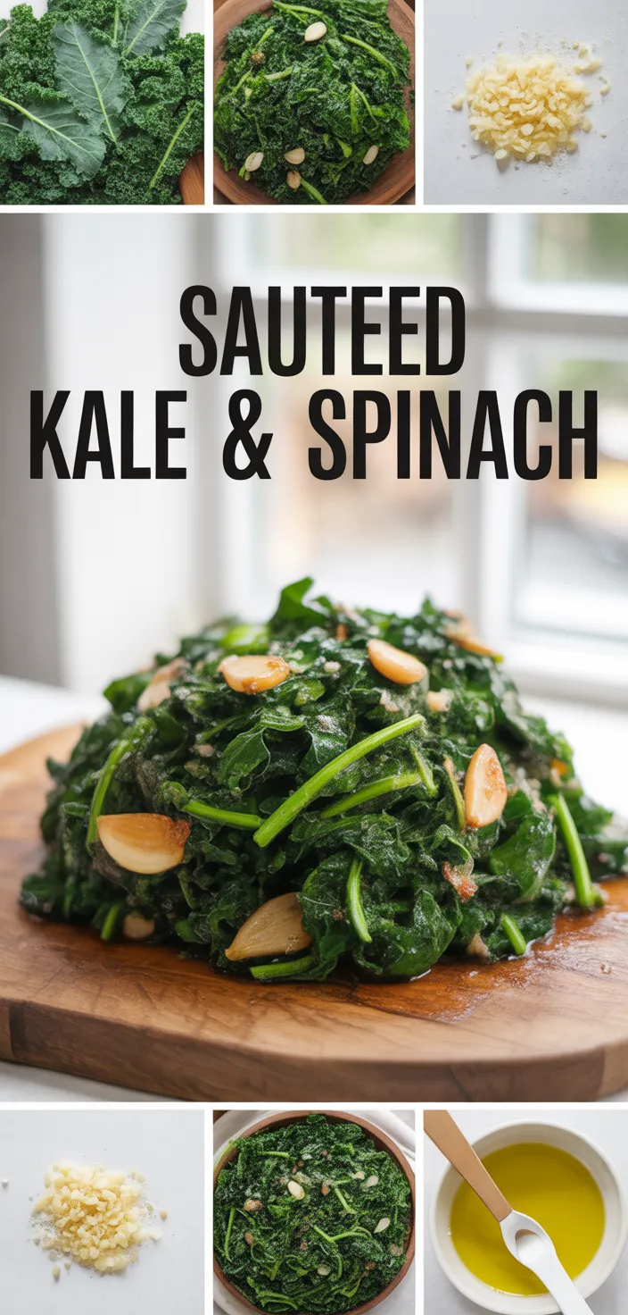 Sauteed Kale And Spinach–Possibly The Tastiest Side Dish EVER. Recipe