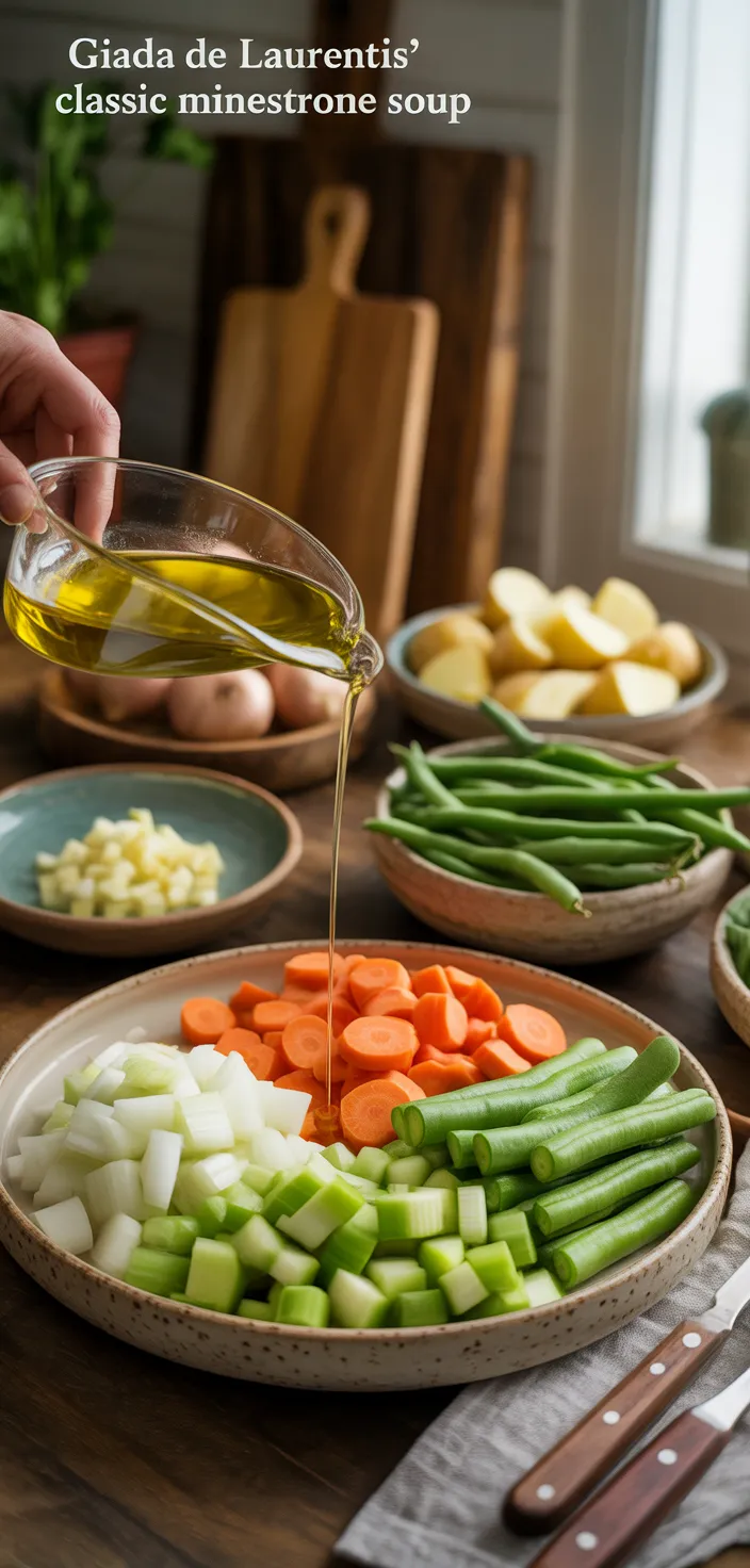 Ingredients photo for Giada De Laurentiis' Classic Minestrone Soup Recipe