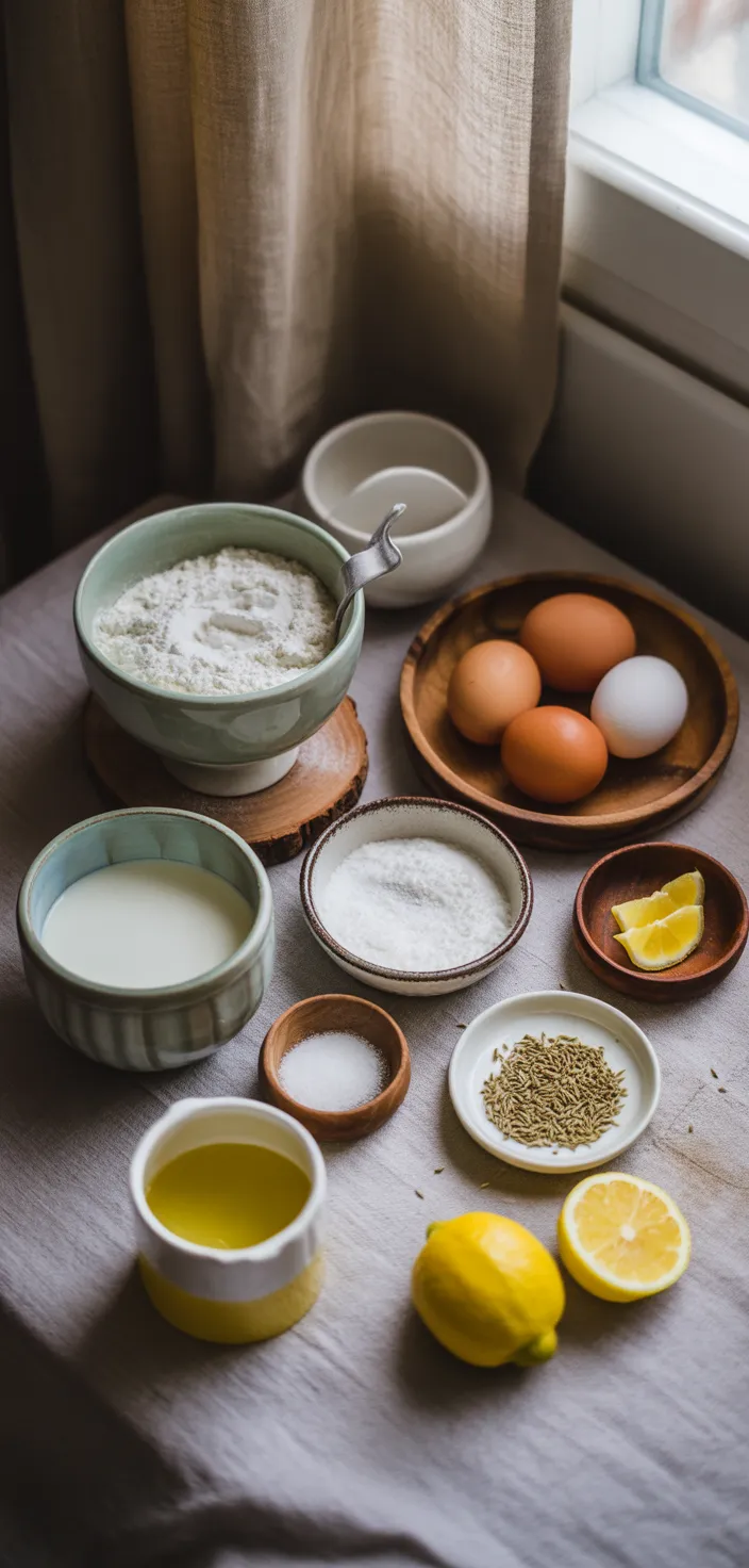 Ingredients photo for Giada's Italian Citrus Cake (Ciambella) Recipe