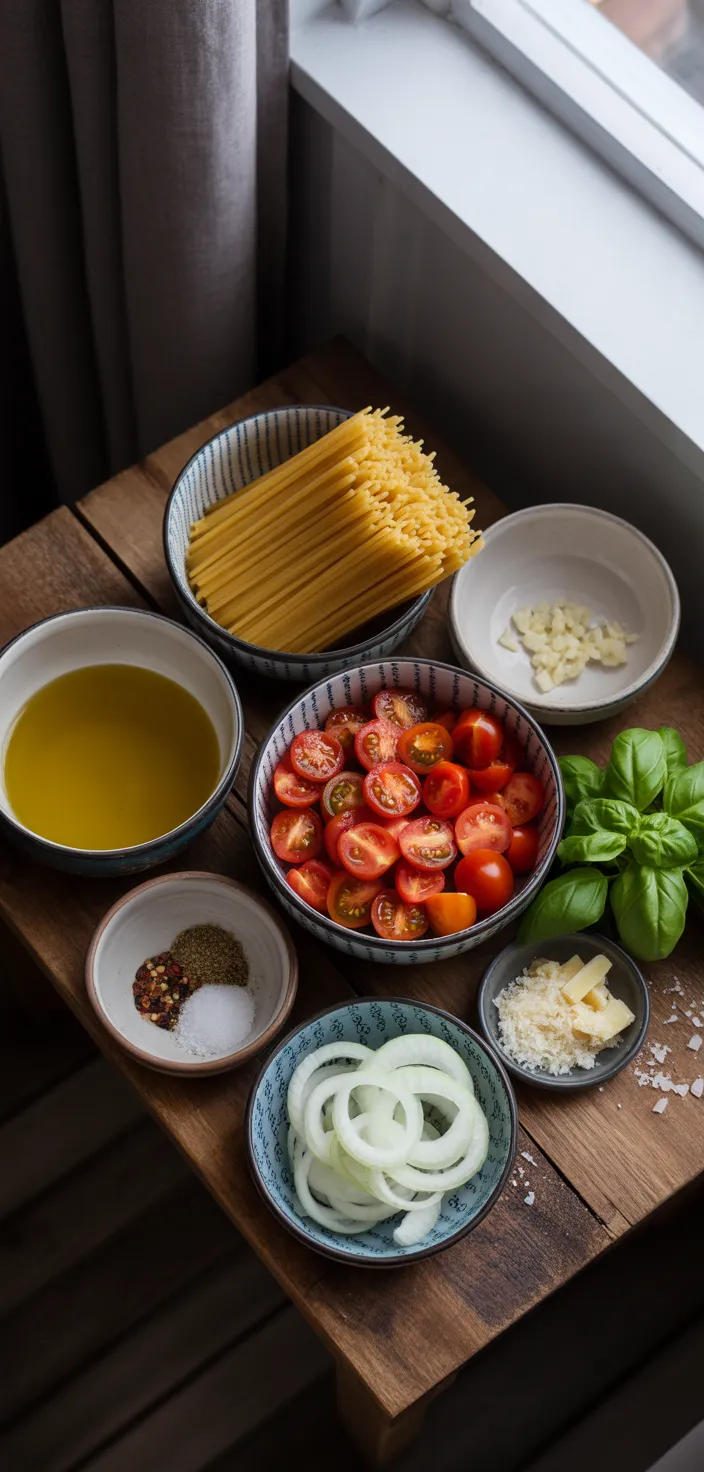 Ingredients photo for ONE POT PASTA Recipe