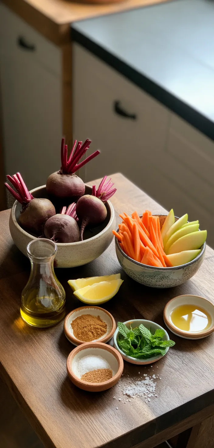 Ingredients photo for Raw Beet Salad Recipe